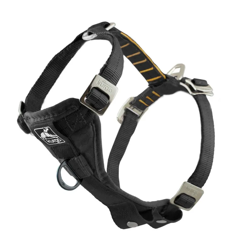 Harnais de voiture Kurgo Enhanced Strength Tru-Fit noir